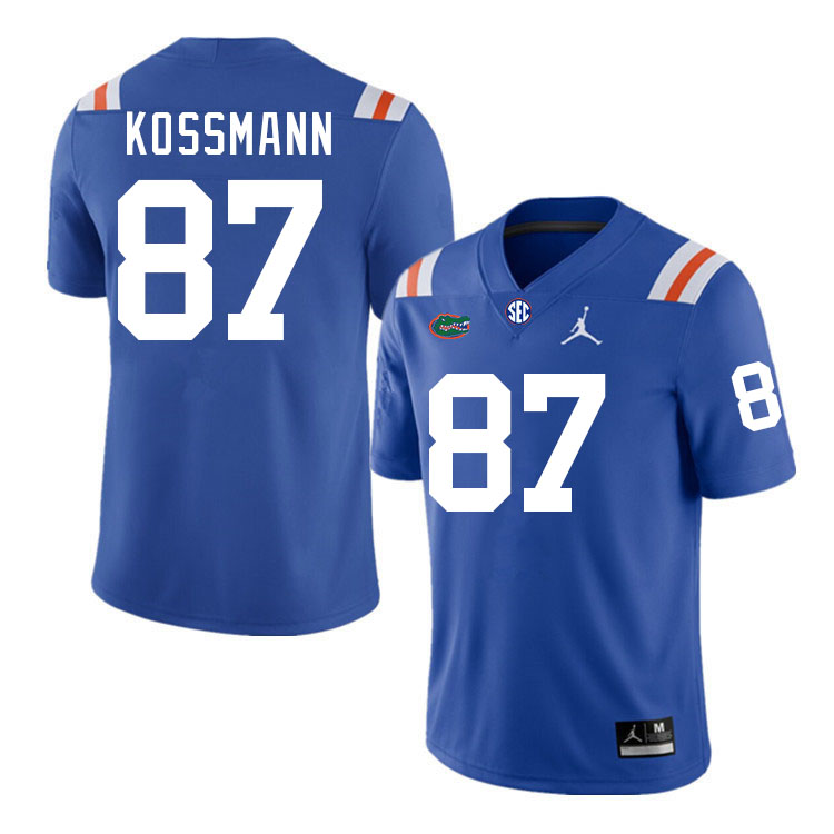 Florida Gators #87 Cameron Kossmann College Football Jerseys Stitched-Throwback